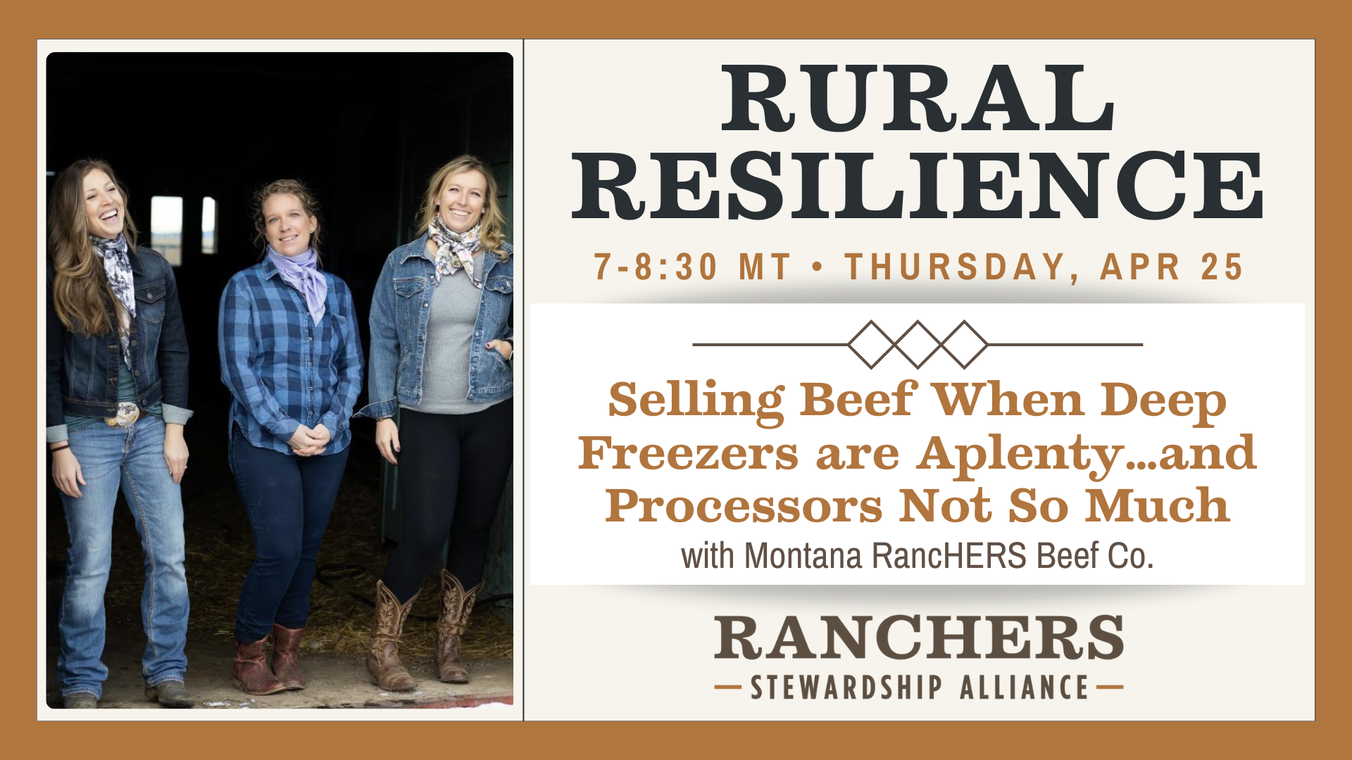 Rural Resilience • Selling Beef When Deep Freezers are Aplenty…and Processors Not So Much