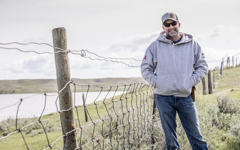 AJ Watkins ranch is a prime location for pronghorn antelope migration, making is a perfect site for wildlife-friendly fencing improvements and conservation projects with partners like RSA and NRCS.